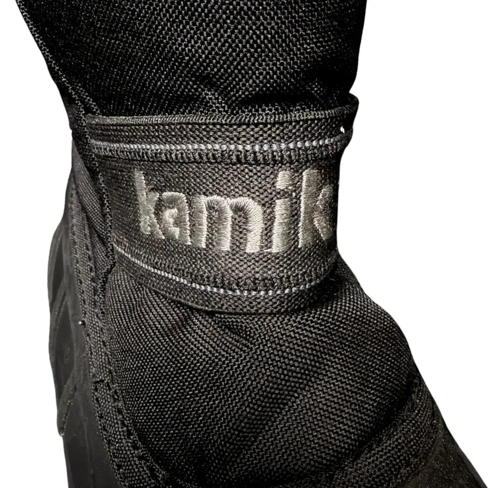 Kamik Kids Winter Snow Boots Black Insulated Waterproof Size 4 Youth Outdoors